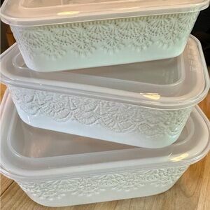 Pioneer Woman Vintage Lace Bakeware Set